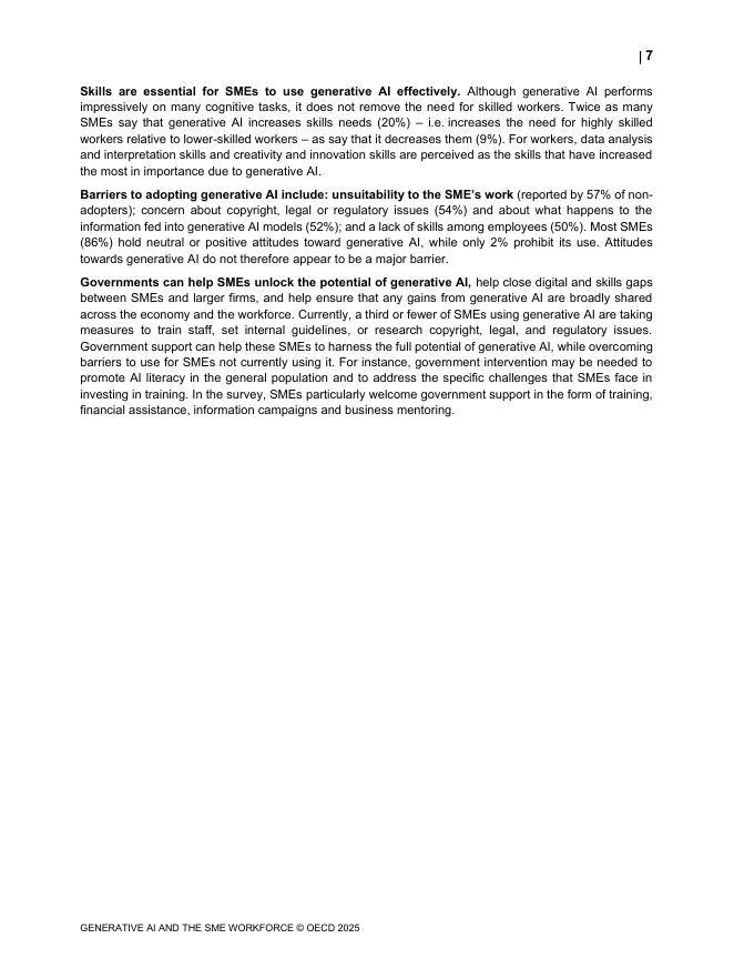OECD经合组织：2025年生成型人工智能与中小企业劳动力报告（英文版）_第9页