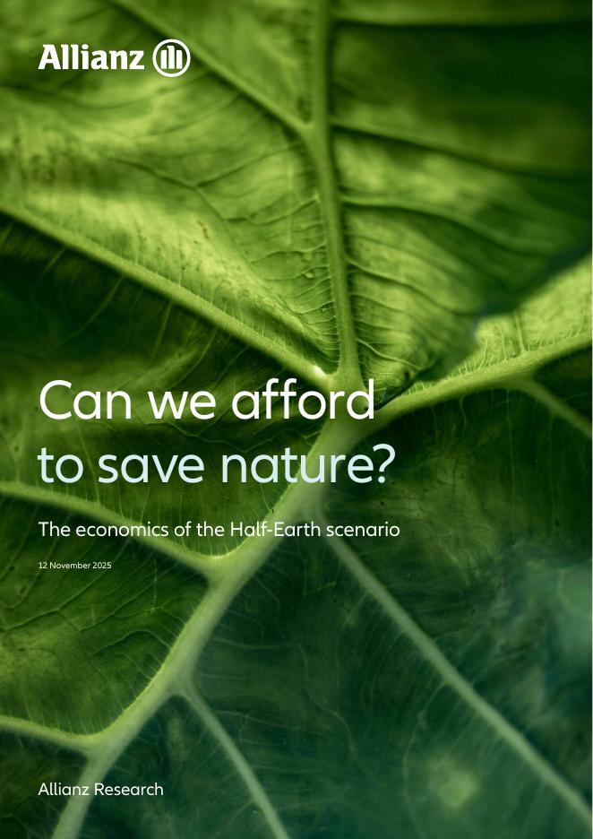 安联Allianz：2025年我们能负担得起拯救自然吗？半地球情景的经济学报告（英文版）