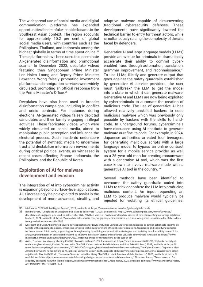 UNODC：2025年新兴威胁：东南亚网络犯罪领域中犯罪与技术创新的交叉点；自动化和人工智能的使用报告（英文版）_第10页