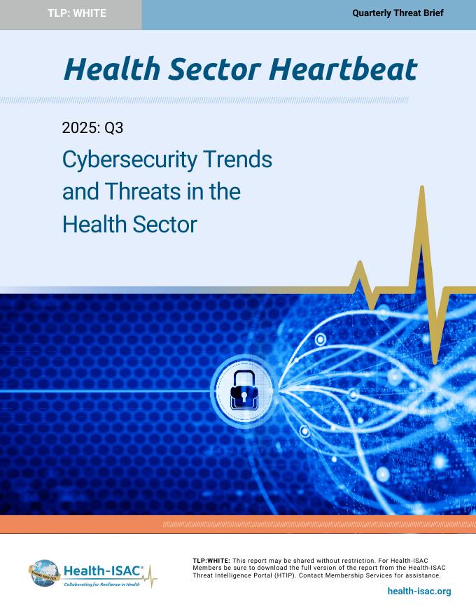 健康信息共享与分析中心：2025年第三季度ISAC健康部门心跳报告（英文版）海报