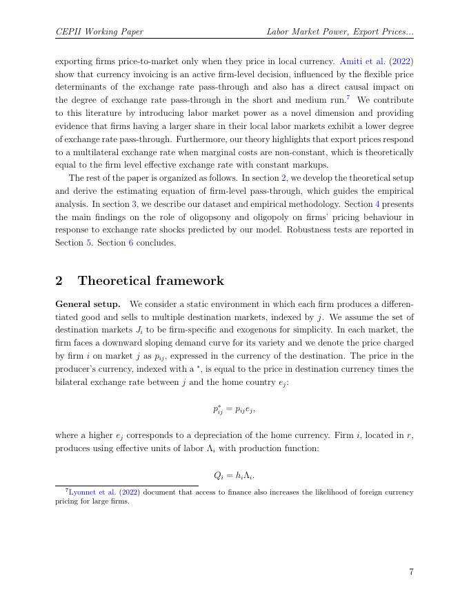 法国预测与国际信息中心：劳动力市场力量、出口价格和传递（英文版）_第7页