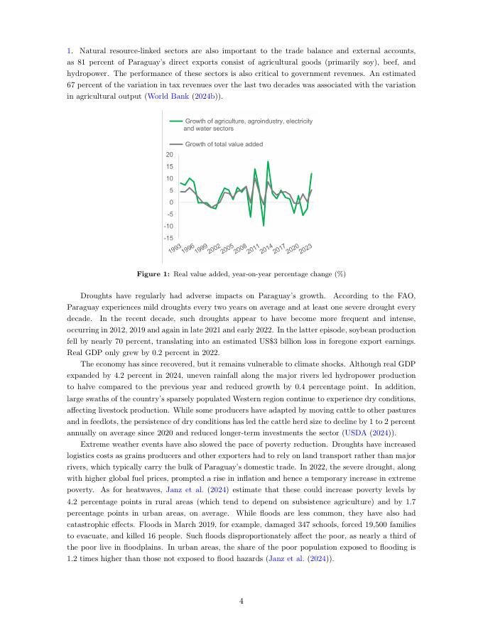 世界银行：评估巴拉圭随机气候冲击的宏观经济影响（英文版）_第6页