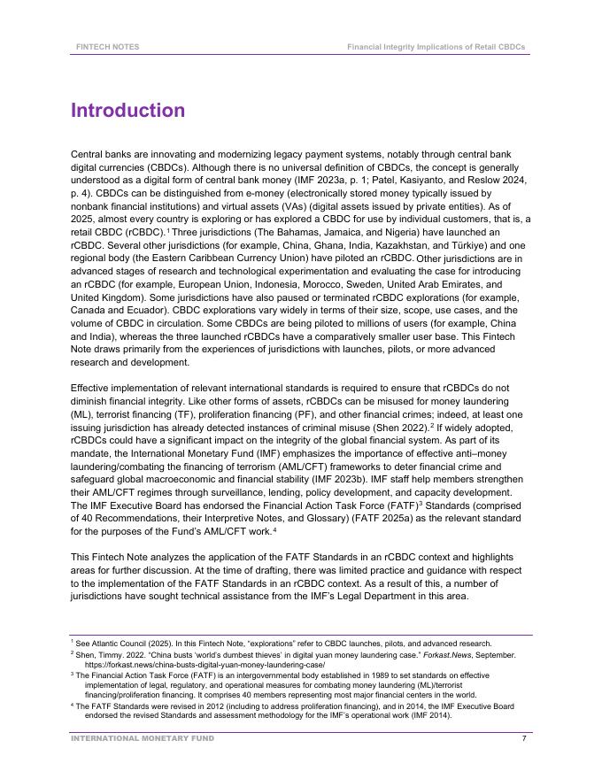 国际货币基金组织：零售中央银行数字货币（rCBDCs）的财务完整性影响（英文版）_第7页