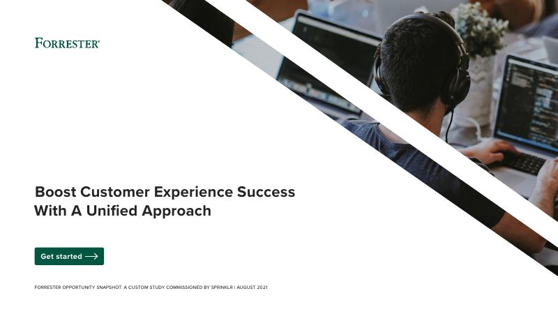 Sprinklr：2021年通过统一方法提升客户体验成功率报告（英文版）海报