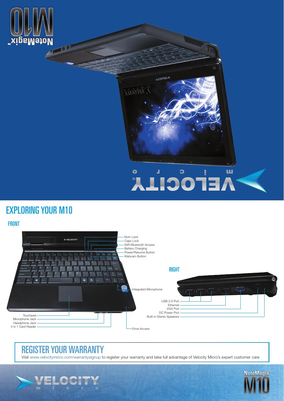 VELOCITY EXPLORING YOUR M10