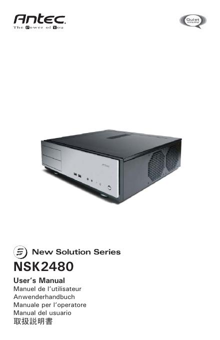 ANTEC New Solution Series NSK2480 User’s Manua