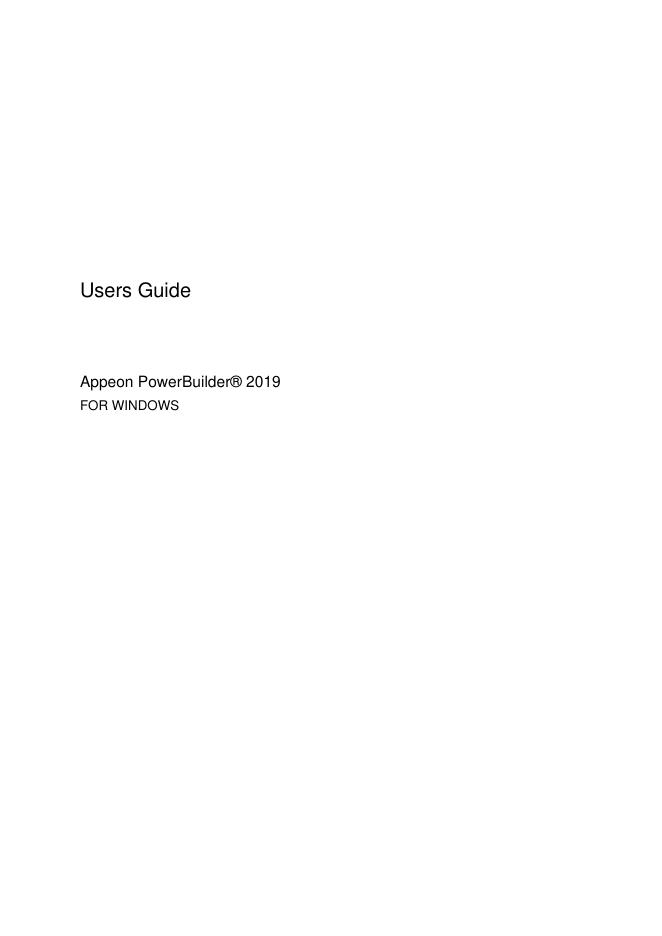 Appeon PowerBuilder 2019 用户手册
