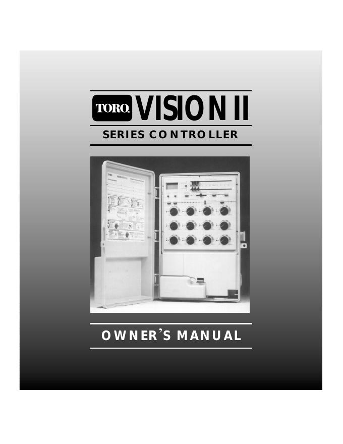 Toro Vision II控制器使用手册