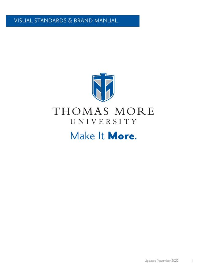 Thomas More University 视觉形象手册
