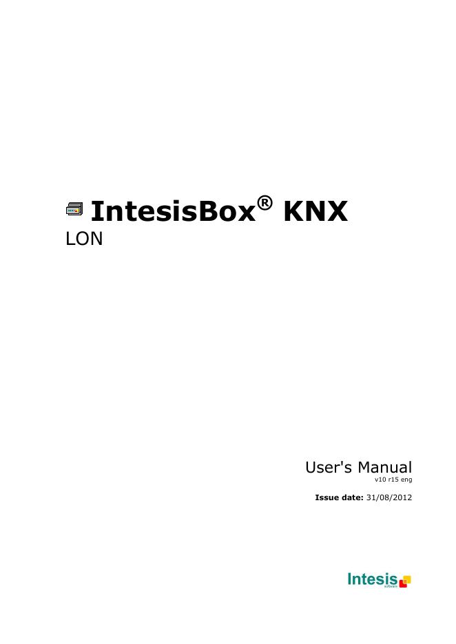 intesisbox® knx lon用户手册