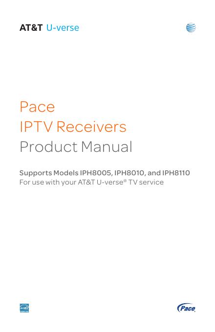 AT&T U-verse Pace IPTV接收机使用手册