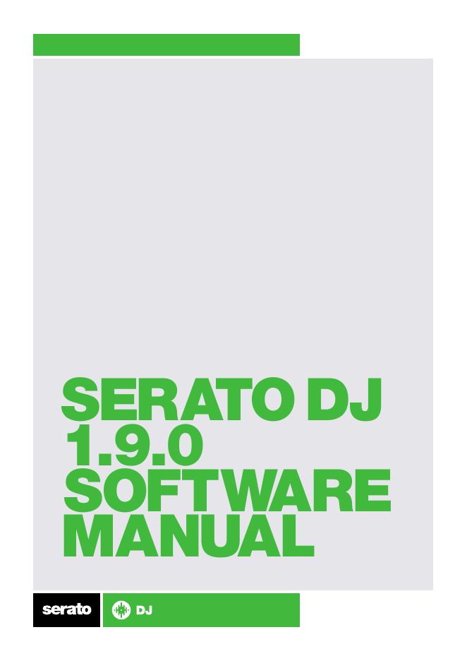 Serato DJ 1.9.0软件手册