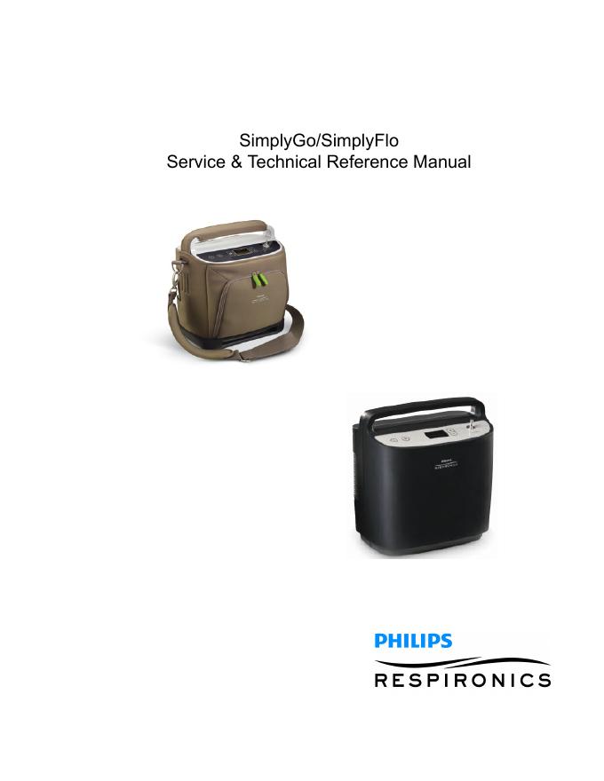 Respironics SimplyGo/SimplyFlo Service&Technical Reference Manual 1097626,VER.03