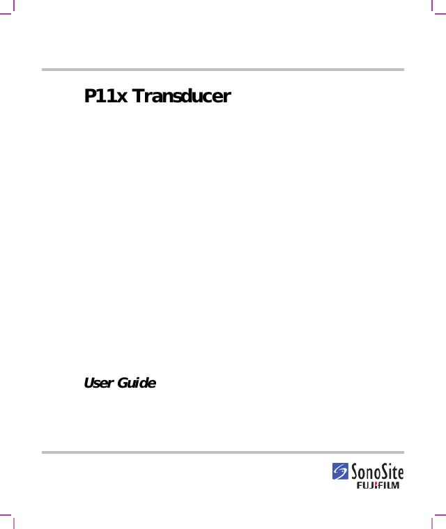 SonoSite P11x超声波探头使用手册