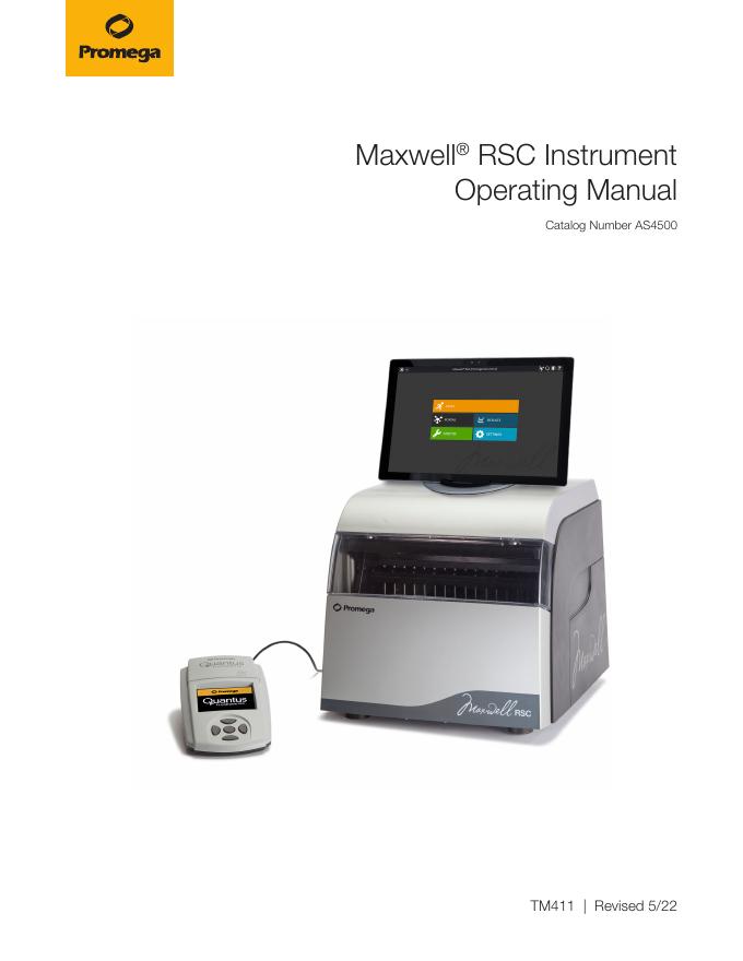 Maxwell® RSC仪器使用手册