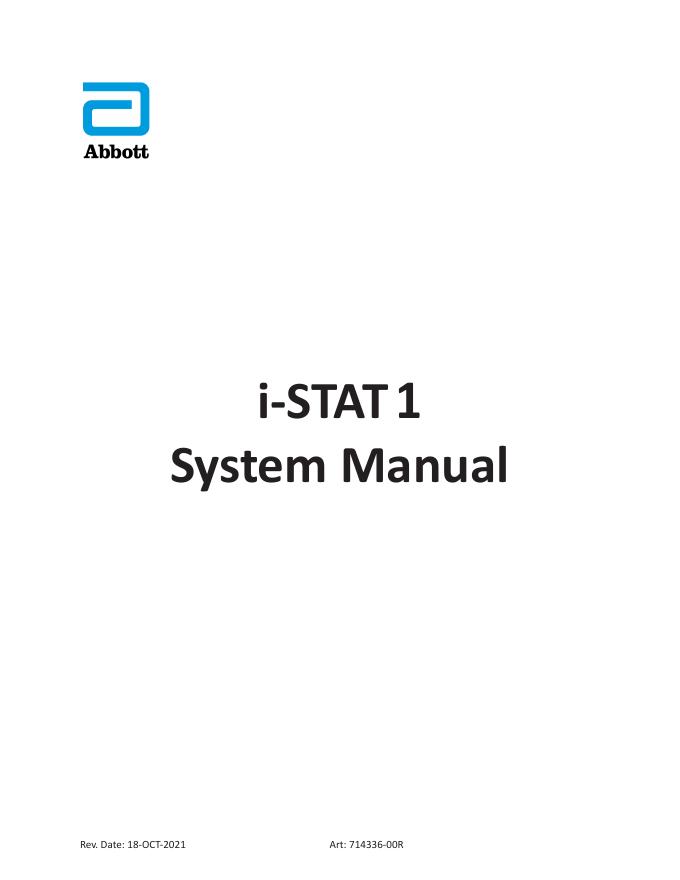 i-STAT 1 系统手册