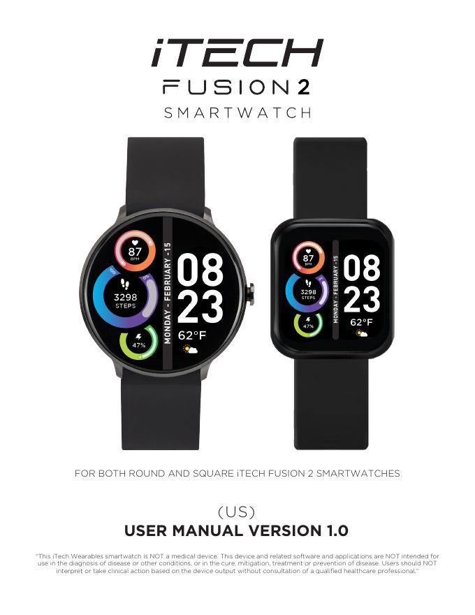 iTech Fusion 2 智能手表用户手册