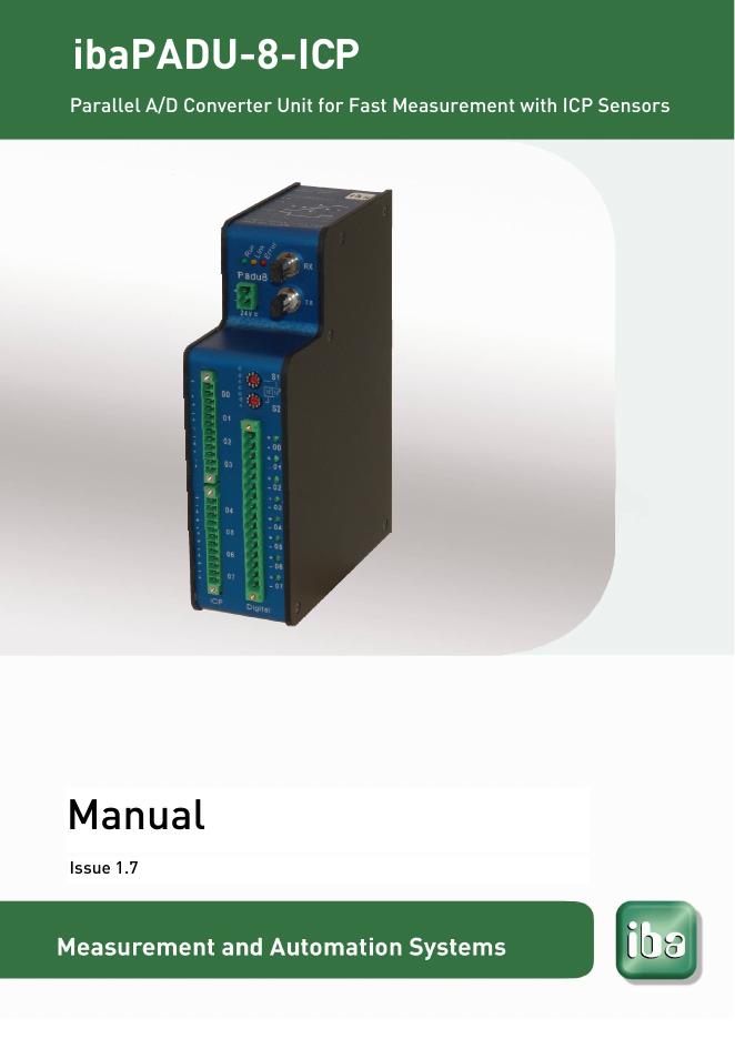 ibaPADU-8-ICP并行A/D转换器单元用户手册