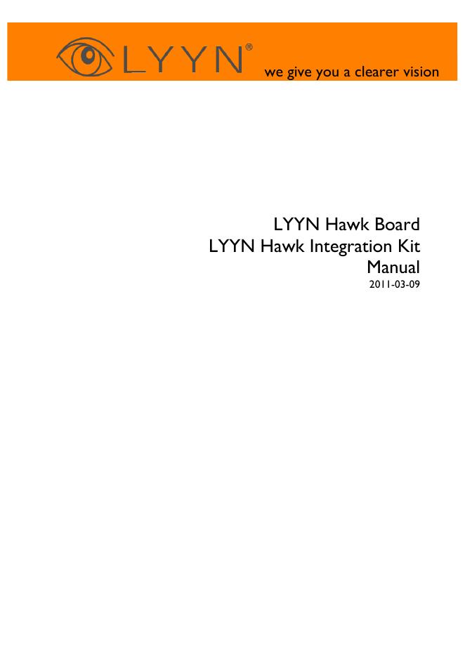 LYYN Hawk板和LYYN Hawk集成套件手册