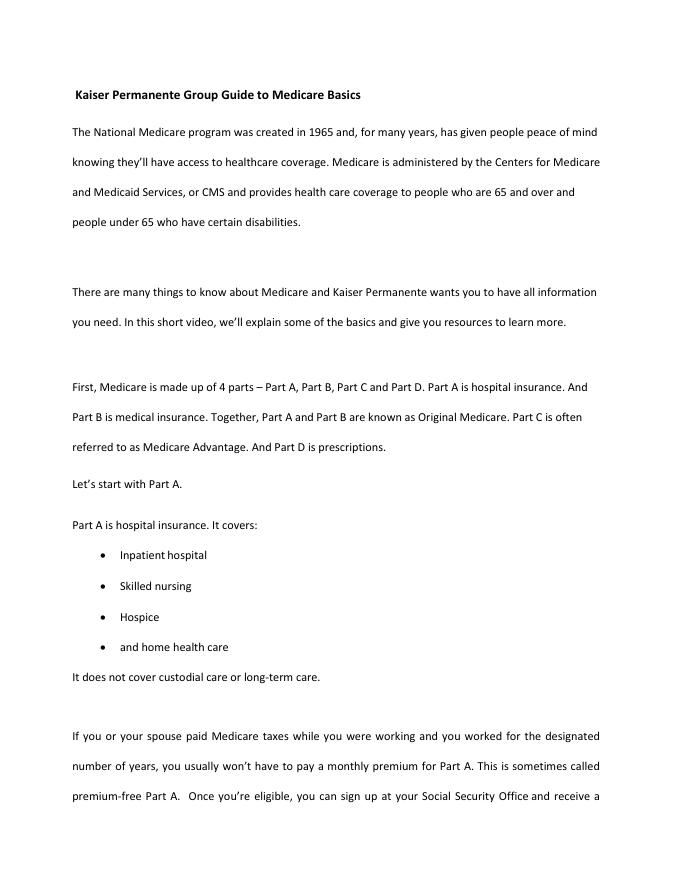 美国 Medicare 医疗保险计划