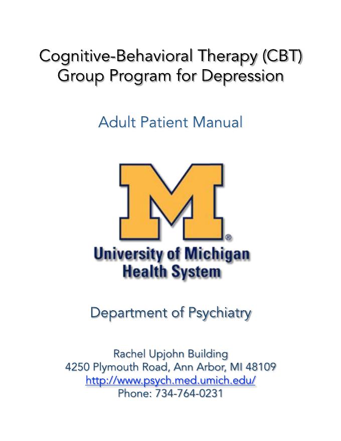 慢性抑郁症的行为激活治疗手册