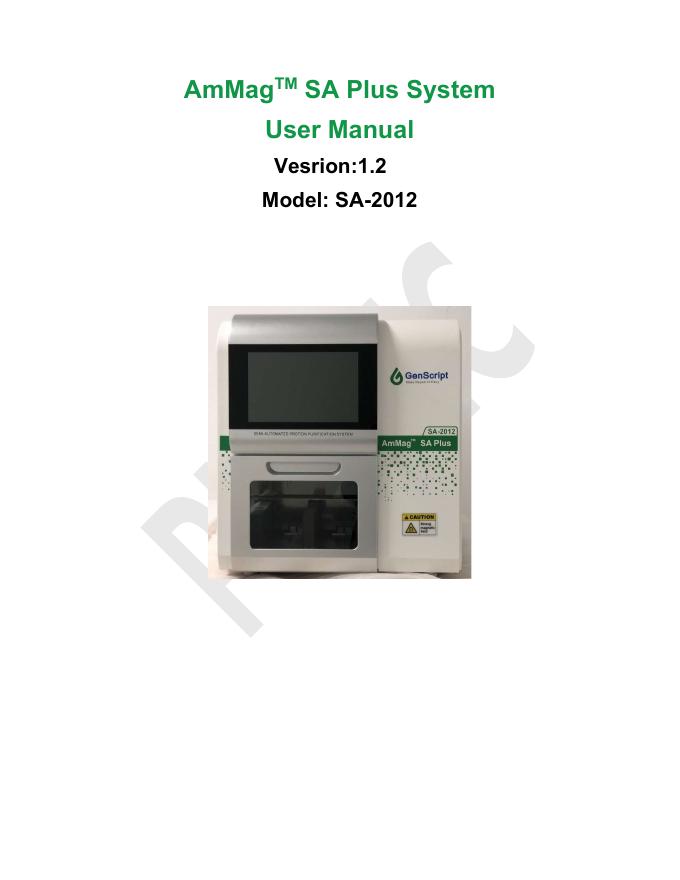 AmMagTM SA Plus System User Manual
