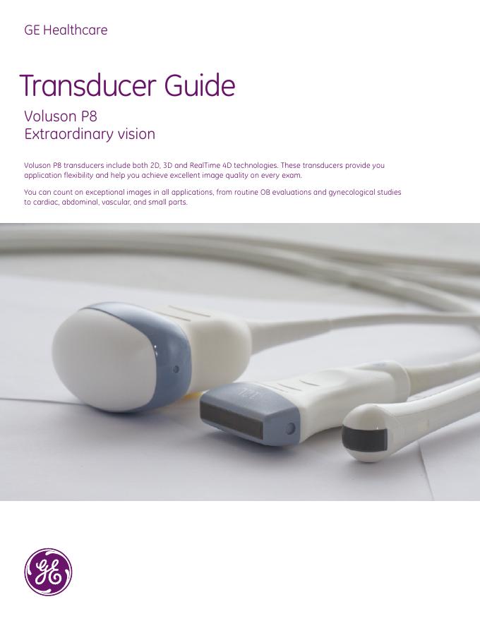 GE Healthcare Voluson P8超声设备探头手册