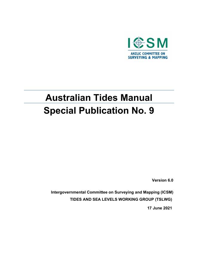 澳大利亚潮汐手册