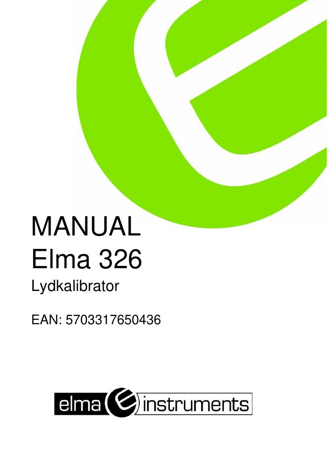 Center 326 声压计