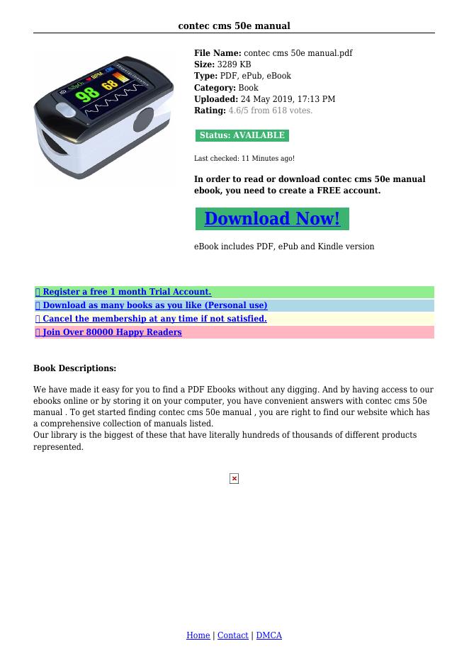 contec cms 50e manual