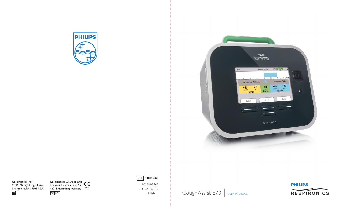 CoughAssist E70使用手册