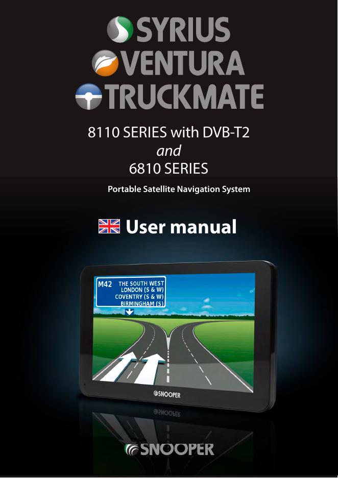 Snooper Portable Satellite Navigation and Fixed Speed Camera location system用户手册