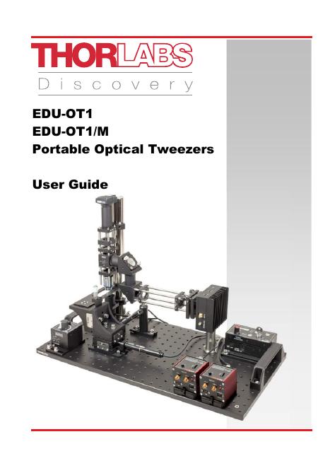EDU-OT1/M便携式光学镊子使用手册