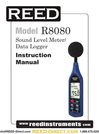 R8080声级计/数据记录仪使用手册