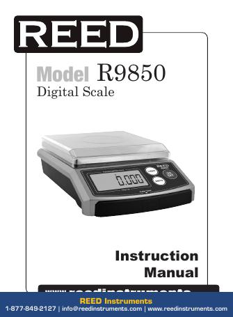 REED R9850 数字秤使用手册