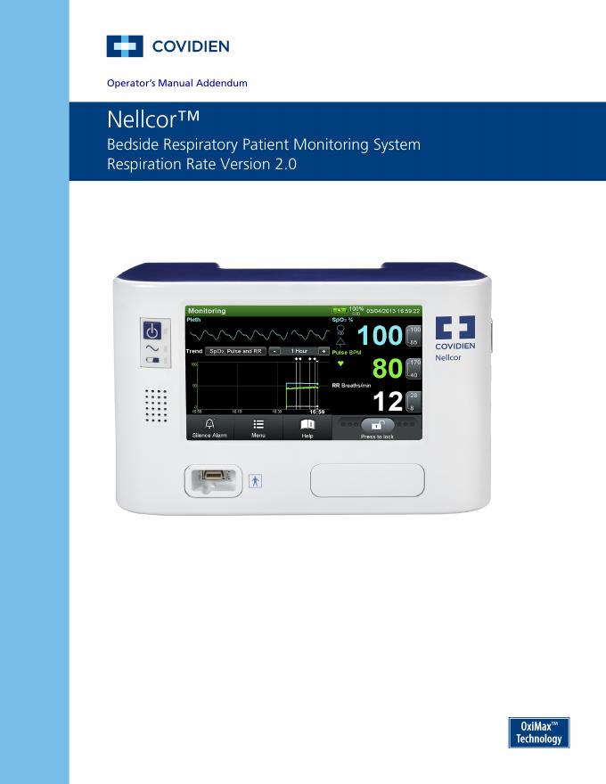 Nellcor™ Bedside Respiratory Patient Monitoring System Respiration Rate Version 2.0维修手册