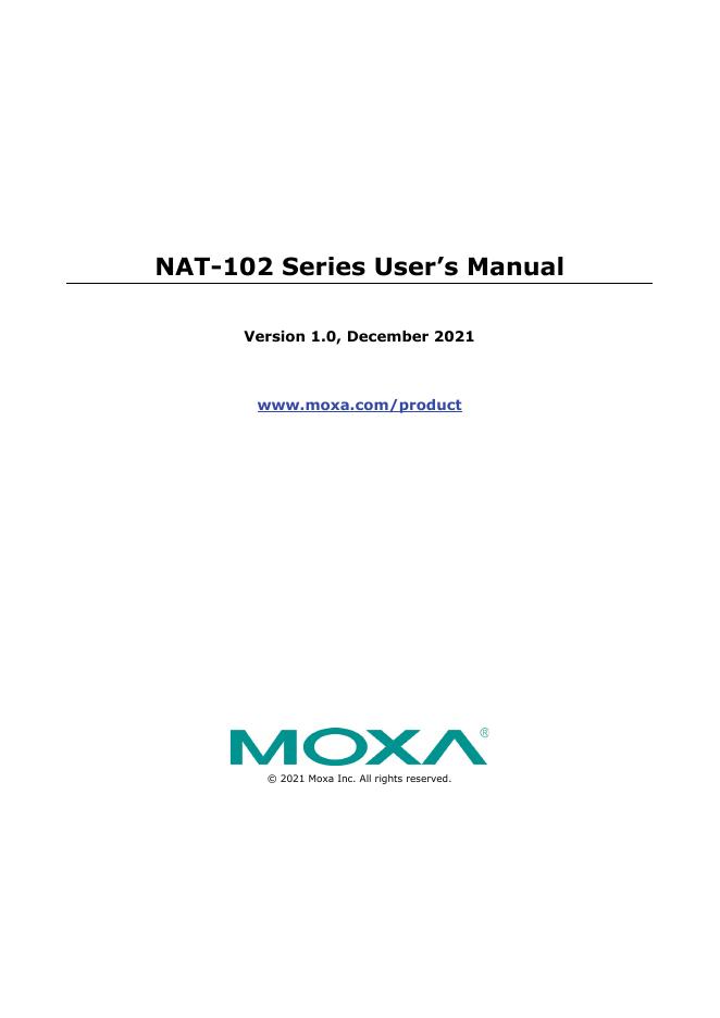NAT-102系列用户手册
