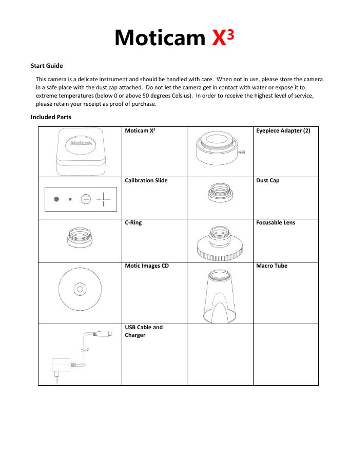 Moticam X3便携式数字显微镜