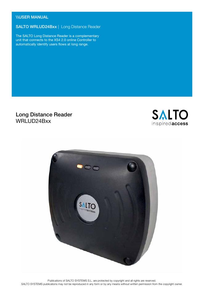 Salto WRLUD24Bxx长距离读卡器使用手册