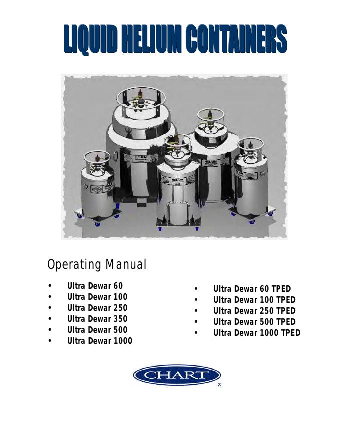 Ultra Dewar 60/100/250/350/500/1000 操作手册