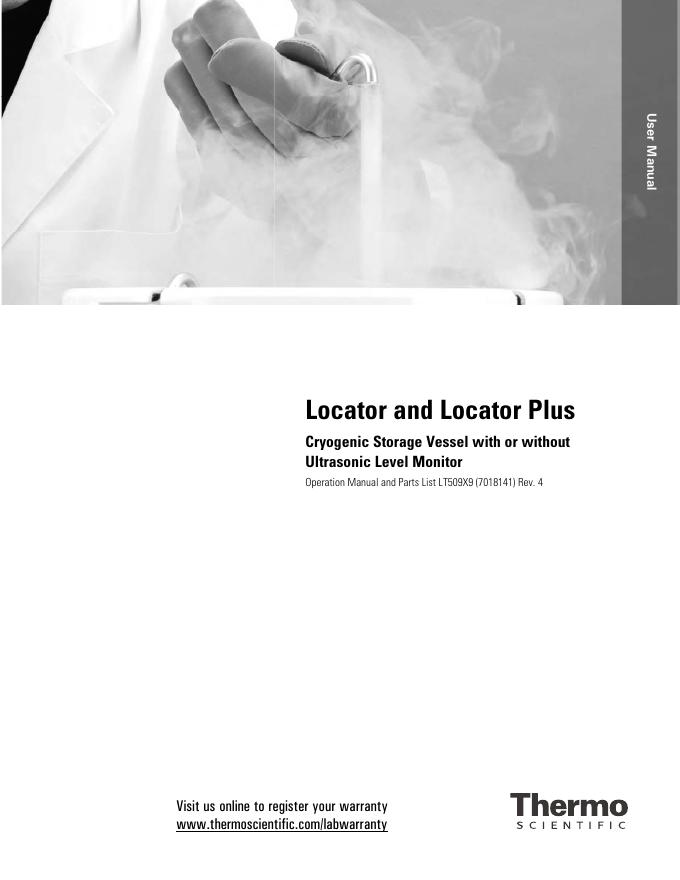 Thermo Scientific Locator 和 Locator Plus 液氮储存罐使用手册