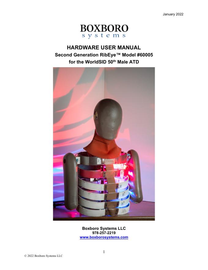 RibEye™硬件使用手册