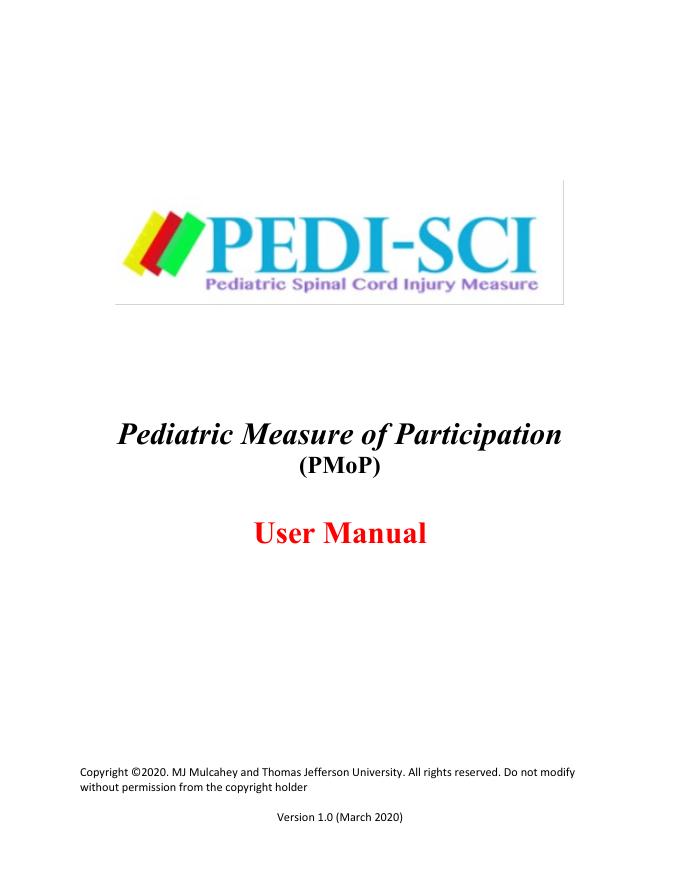 儿童参与度测量手册