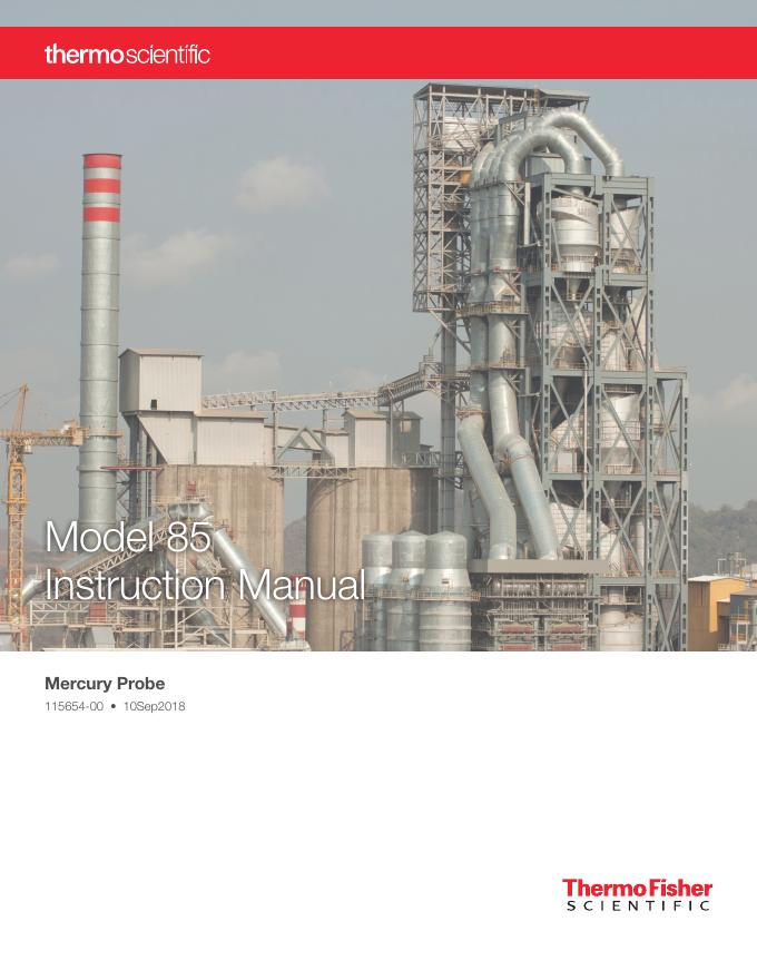 Thermo Fisher Scientific Model 85 Mercury Probe 使用手册