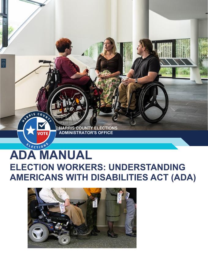 哈里斯县选举管理员办公室 ADA 手册