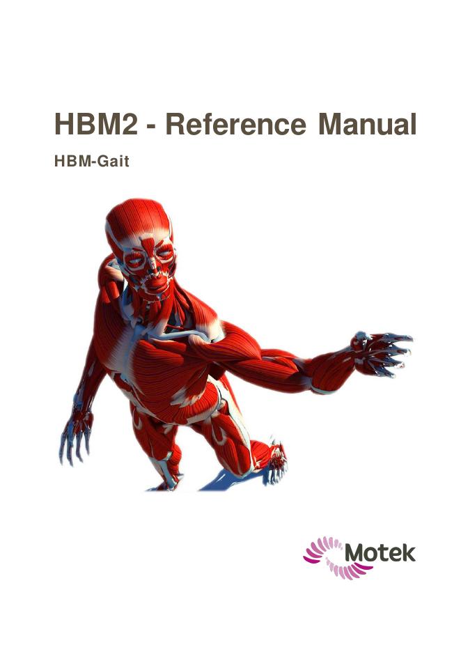 HBM-Gait人体模型参考手册