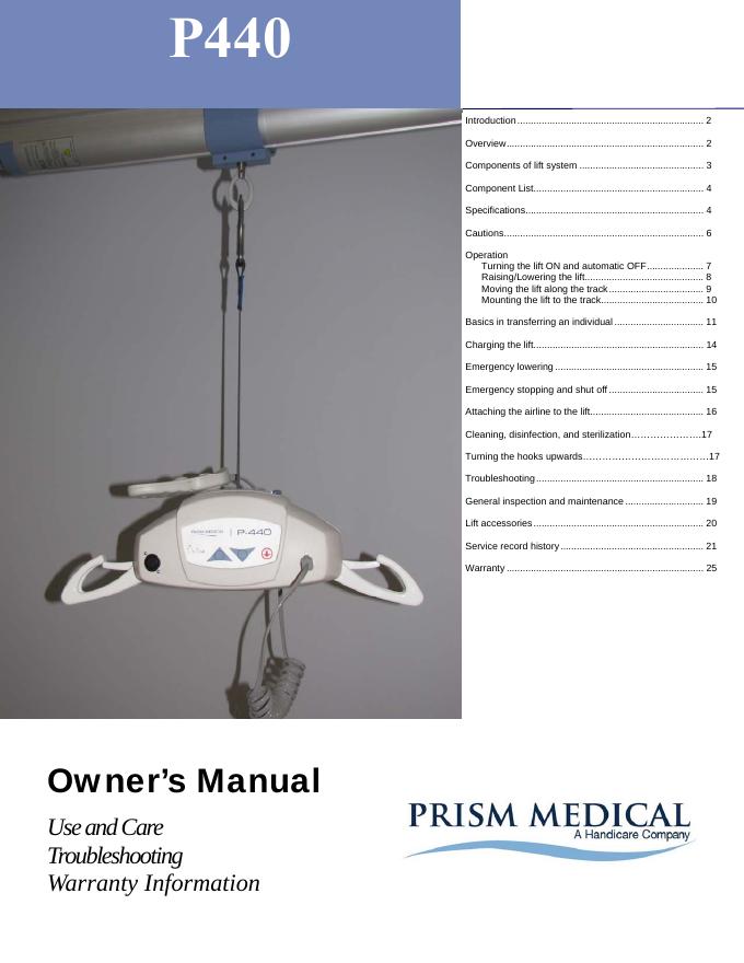 P-440 升降设备使用手册