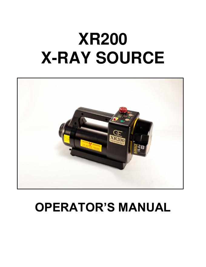 XR200 X-射线源操作手册
