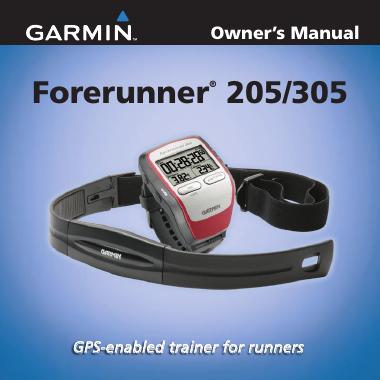 Forerunner 205/305 GPS运动手表用户手册