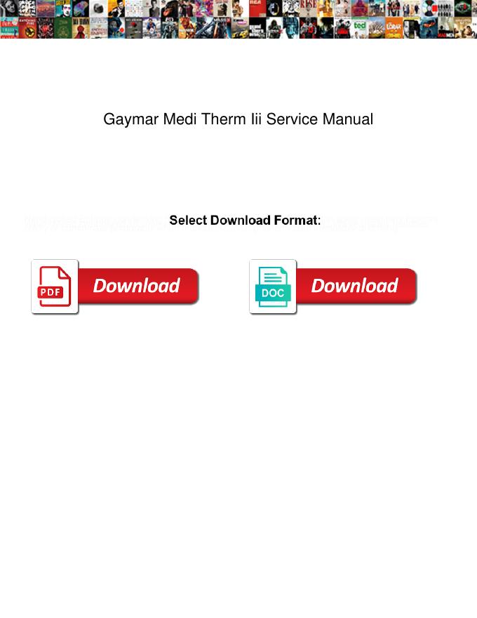 Gaymar Medi Therm Iii Service Manual